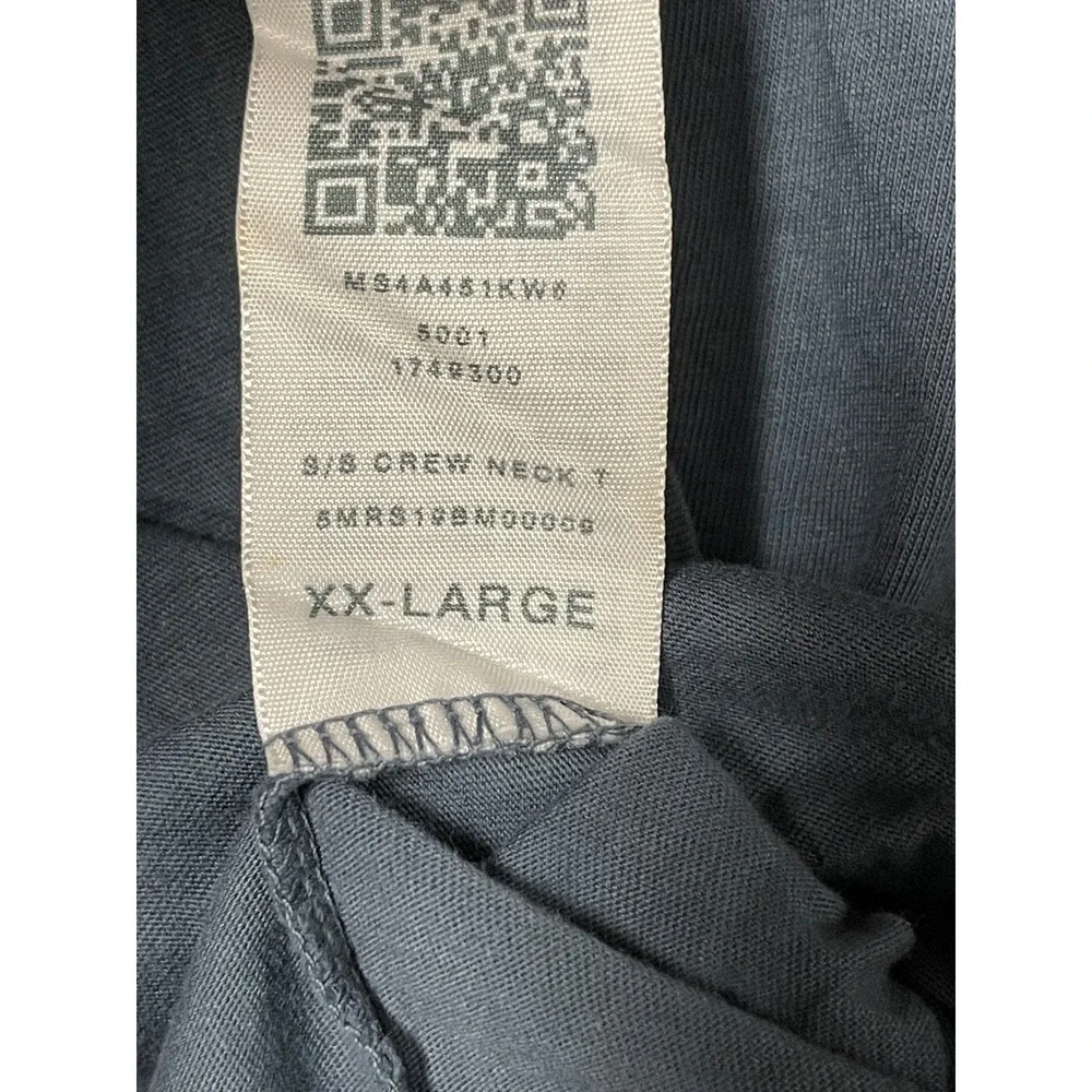 True Religion Mens TR LA Graphic T-Shirt Slate Blue Gray 2XL Made in USA
